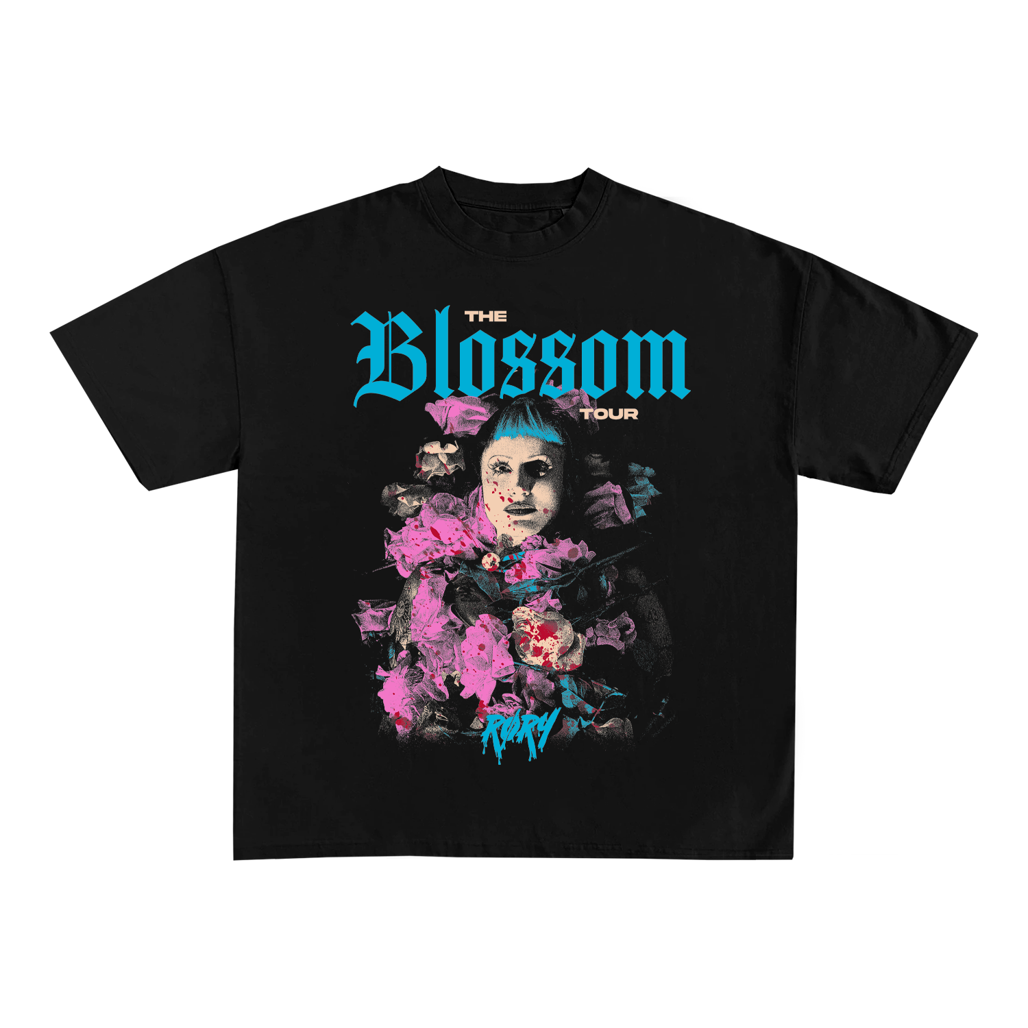 RORY - THE BLOSSOM TOUR T-SHIRT (BLACK)